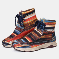 Bottes à lacets confortables pour femmes,  hiver