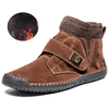 Bottes de chaussette à la cheville en tissu suédé cousues à la main