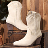 Bottes de chevalier en cuir à imprimé léopard et à bout pointu à bout pointu pour femme