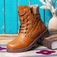 Bottes de combat décontractées pour femmes de grande taille Soft