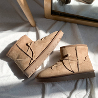 Bottes de neige antidérapantes à la cheville pour femmes