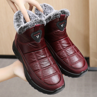 Bottes de neige antidérapantes imperméables à doublure chaude décontractée pour femmes