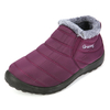Bottes de neige chaudes dhiver pour femmes,  bottines plates antidérapantes,  bottes décontractées à enfiler