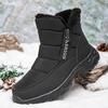 Bottes de neige dextérieur doublées chaudes dhiver à glissière latérale pour hommes