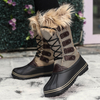 Bottes de neige mi-mollet pour femmes