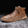 Bottes de sport hautes imperméables en cuir microfibre pour hommes