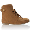 Bottes dhiver à lacets en similicuir pour dames