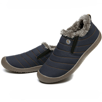 Bottes dhiver pour hommes,  bottines chaudes,  doublées de fourrure imperméable,  chaussures de randonnée confortables