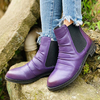 Bottines à talons bas à bout rond décontracté pour femmes
