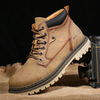 Bottines antidérapantes en microfibre à lacets à la main pour hommes
