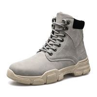 Bottines décontractées à lacets en cuir microfibre sport élégant pour hommes