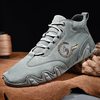 Bottines décontractées à lacets en cuir pour hommes Soft