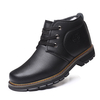 Bottines dhiver décontractées pour hommes en cuir microfibre confortable