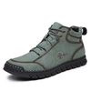 Bottines portables en cuir microfibre confortable cousues à la main pour hommes