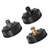 Bouchon fileté de tuyau darrosage de réservoir IBC 1/2 "3/4" raccord de connecteur noir