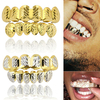 Bouchons de bouche de dent hip hop plaqués or personnalisé