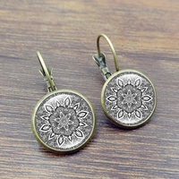 Boucle doreille en alliage de boucles doreilles en alliage de dames de crochet français rétro pour femmes