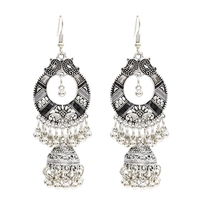 Boucle doreille gland bohème boucles doreilles pendule cloche cloche boucles doreilles rétro Sliver pour