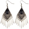Boucle doreille goutte bohémiennes Boucles doreilles en alliage de pierres précieuses géométriques pour les fe