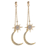Boucles doreille strass style bohème pour les femmes