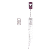 Boucles dOreilles Asymetriques en Argent Sterling 925 Boucles dOreilles Pendantes en Diamants Longues