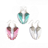 Boucles doreilles de femmes mignonnes ailes dange strass alliage Dangle boucles doreilles de mode pour le
