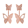 Boucles dOreilles En Argent 925 Boucles dOreilles En Or Rose 925 Boucles dOreilles Piercing Papillon Zirc
