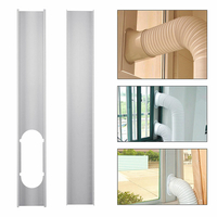 Bouclier de vent de climatiseur de plat de kit de glissière réglable de fenêtre de 2pcs pour le climatiseur portatif