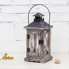 Bougeoir en bois de lumière de thé vintage marocain suspendu lanterne de fer décor à la maison