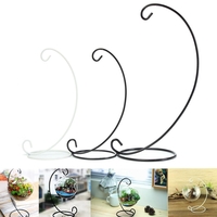 Bougeoir en fer Bougeoir Boule de verre Boule en métal Lanterne Hanging Stand Décorations pour la maison