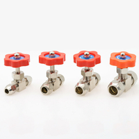 Boule Balve 6mm 8mm 10mm 12mm tuyau Orange poignée en plastique métal haute pression Durable Tube Type daiguille va