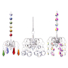 Boule déclairage en cristal pendentif perles lustre suspendu prismes de chute Suncatcher pour la décoration de la m
