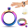 Bouteille de vin Pot de vin Bracelet Flacon Bracelet Flasque en acier inoxydable Miroir Whisky Drinkware Entonnoir