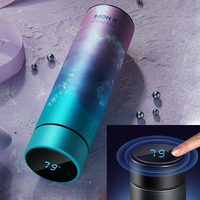 Bouteille thermique deau dacier inoxydable de tasse intelligente de CS04-450 450ML avec la tasse à vide d