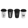 Bouteille thermos écologique réutilisable de tasses isolées par vide de café dacier inoxydable de 350ML 304