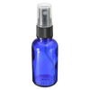 Bouteilles de pulvérisation en verre bleu de 30 ml avec pulvérisateur de brume fine noire atomiseur de parfum dhuil