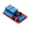 Bouton 5V 2 canaux Verrouillage autobloquant Trois sélections One Module de relais Déclenchement de niveau haut et bas a