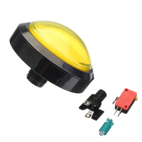 Bouton darcade massif de 100 mm avec bouton de remplacement de console de convexité LED