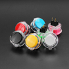 Bouton de carte transparent 30MM cristal petit bouton poussoir de jeu darcade circulaire