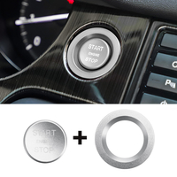 Bouton de démarrage de voiture Carbone Interrupteur Couverture de moteur moulage intérieur pour Land Rover Discovery Spo