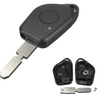 Bouton remplacement de la lame en blanc pour peugeot 406 One voiture télécommande porte-clés cas shell
