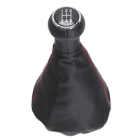 Bouton de changement de vitesses 5 vitesses avec botte en cuir pour VW Golf 3 MK3 92-98 / Vento 92-98
