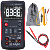 Bouton multimètre numérique ZT-X 9999 comptes VS RM409B graphique à barres analogique tension AC/DC ampèremètre courant
