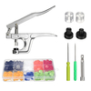 Boutons de couture en plastique de la pression 150set de couture de bouton de couture de vêtements attache + outils de p