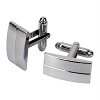 Boutons de manchette hommes dessin en métal boutons de manchette lisses pour la décoration de mariage