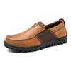 Bouts de mocassin confortables pour hommes Menico Soft Richelieus en cuir décontractés