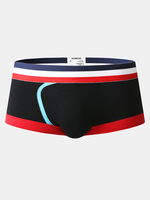Boxer sans couture en coton pour homme Soft sous-vêtements taille moyenne