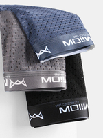 Boxers taille élastique large et léger antibactérien respirant en maille de soie glacée pour hommes