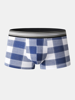Boxers taille moyenne respirant à la maison en coton pour hommes