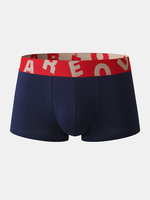 Boxeurs confortables respirants de taille de lettre de sous-vêtements de coton des hommes avec la poche